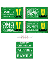 Load image into Gallery viewer, Personalised Family Buddy the Elf Christmas Chocolate Box - Blush Boulevard Chocolate Box
