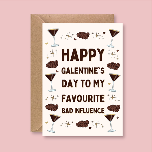 Galentine's Day Espresso Martini Card - Blush Boulevard Greeting Card