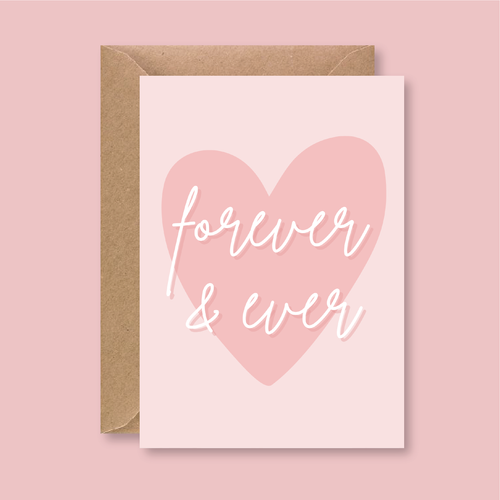 Forever & Ever Heart Card - Blush Boulevard Greeting Card