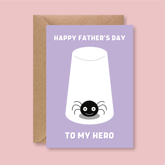 My Hero Spider Father's Day Card - Blush Boulevard Greeting Card