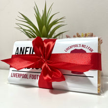 Load image into Gallery viewer, Personalised Liverpool FC No.1 Fan Chocolate Bar - Blush Boulevard Chocolate Bar
