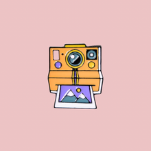 Load image into Gallery viewer, Polaroid Camera Enamel Pin - Blush Boulevard
