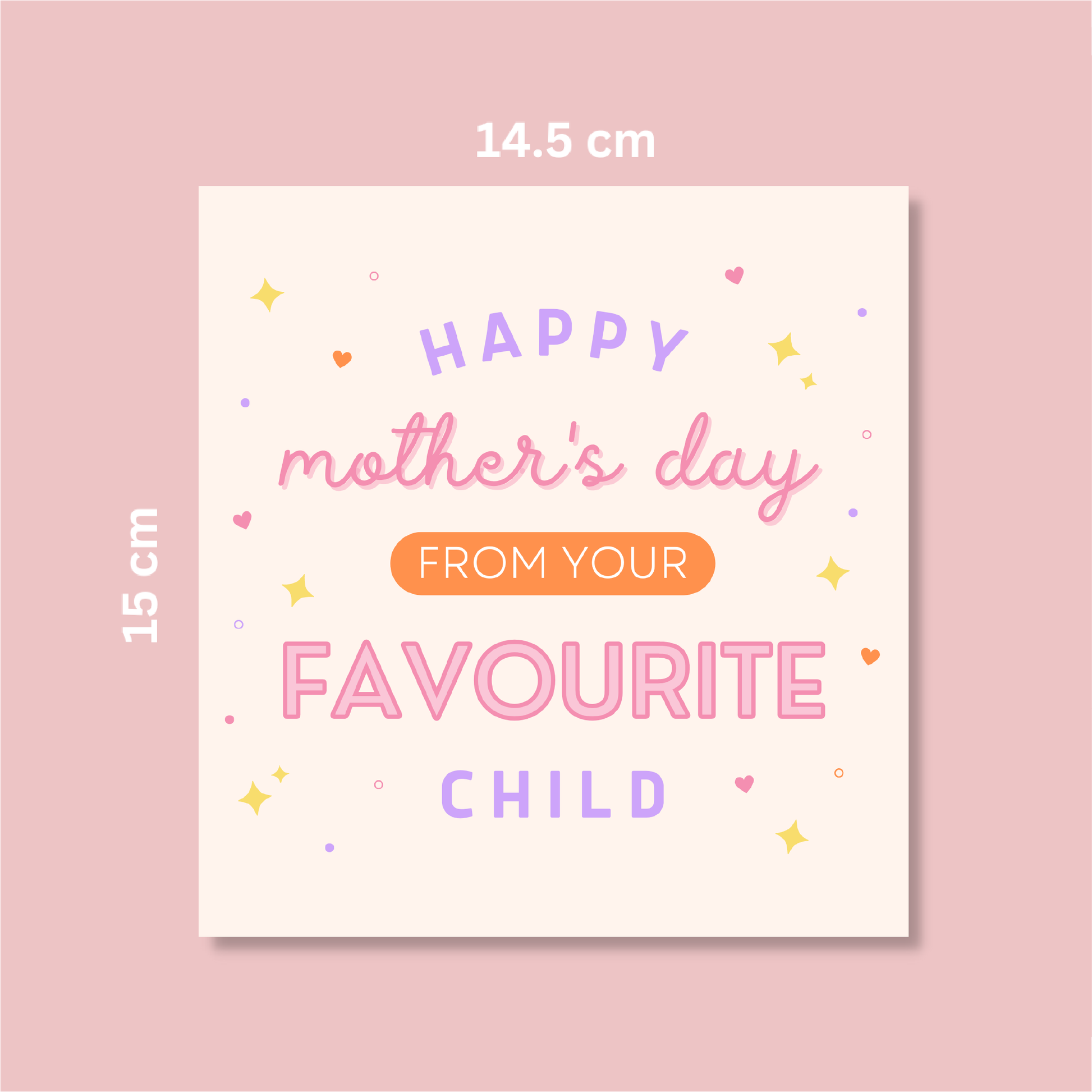 Favourite Child Mother's Day Card - Blush Boulevard Greeting Card