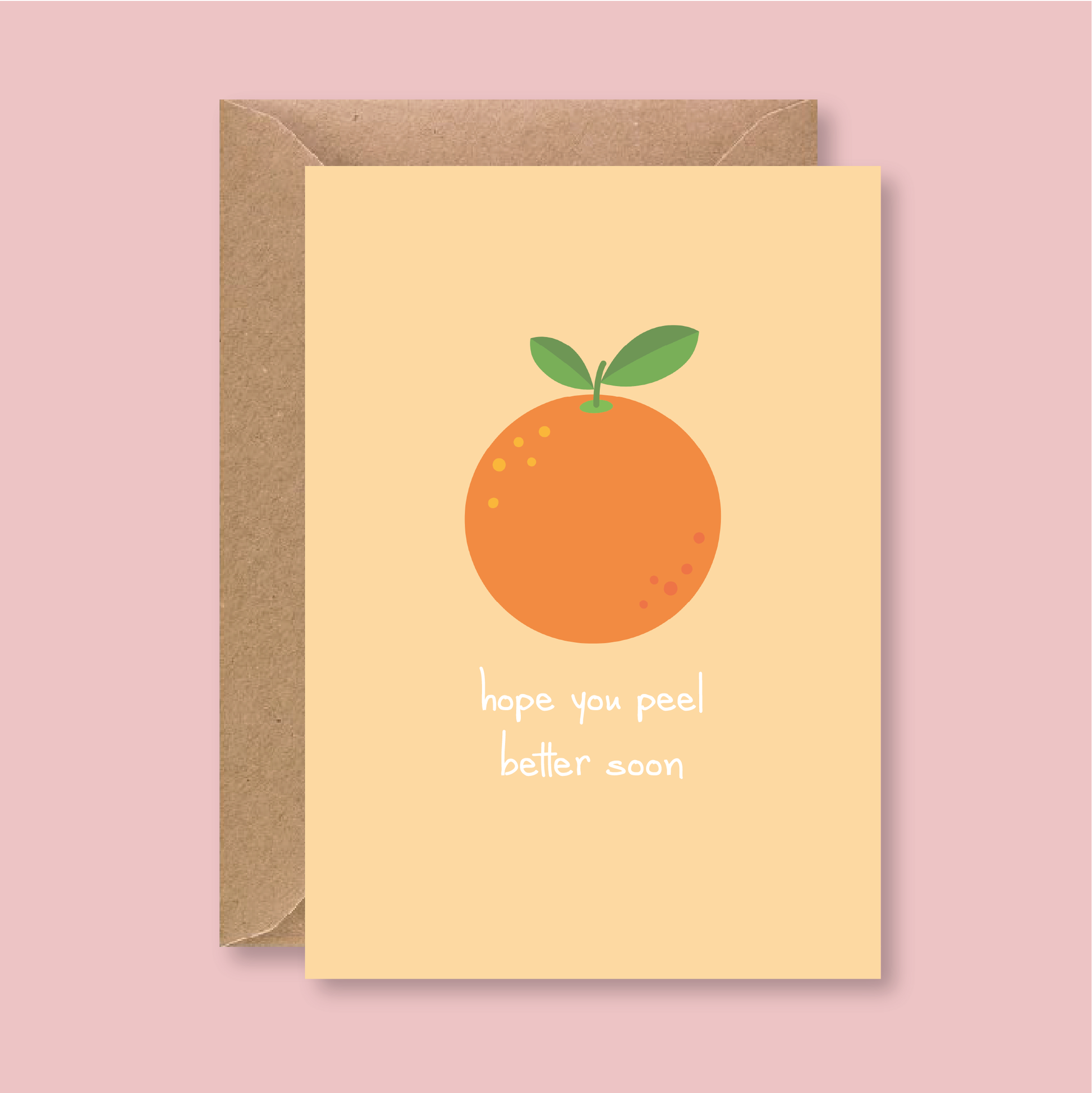 Peel Better Soon Card - Blush Boulevard Greeting Card