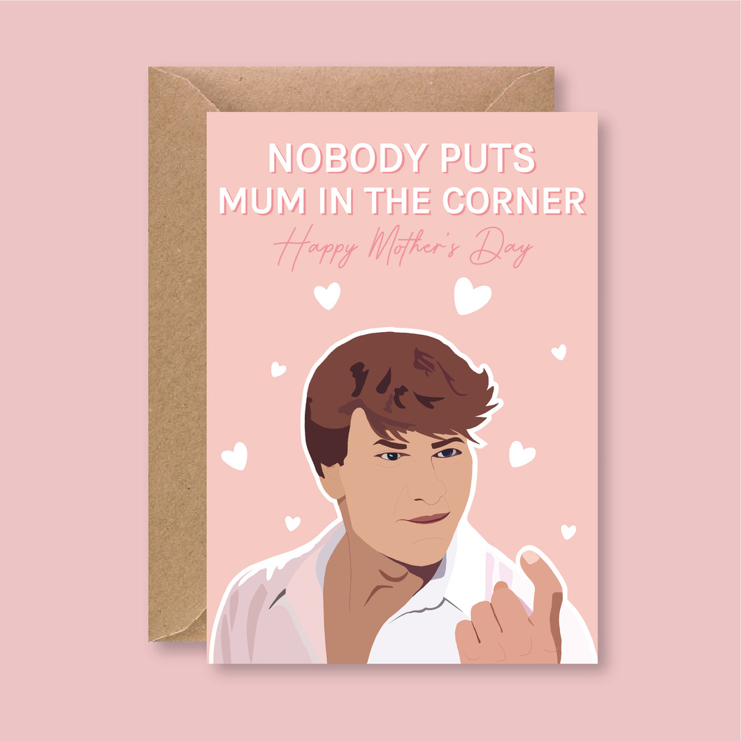 Patrick Swayze Dirty Dancing Mother's Day Card - Blush Boulevard Default Title Greeting Card